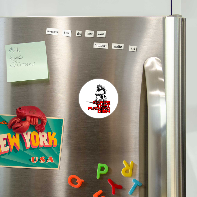 "Carpe That F*cking Diem" Vintage Barbarian Fantasy by Nonstop Shirts